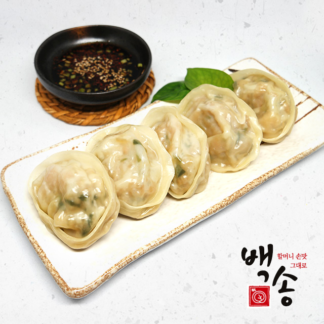 백송 만두 1.4kg 두봉 (김치 고기 택1)